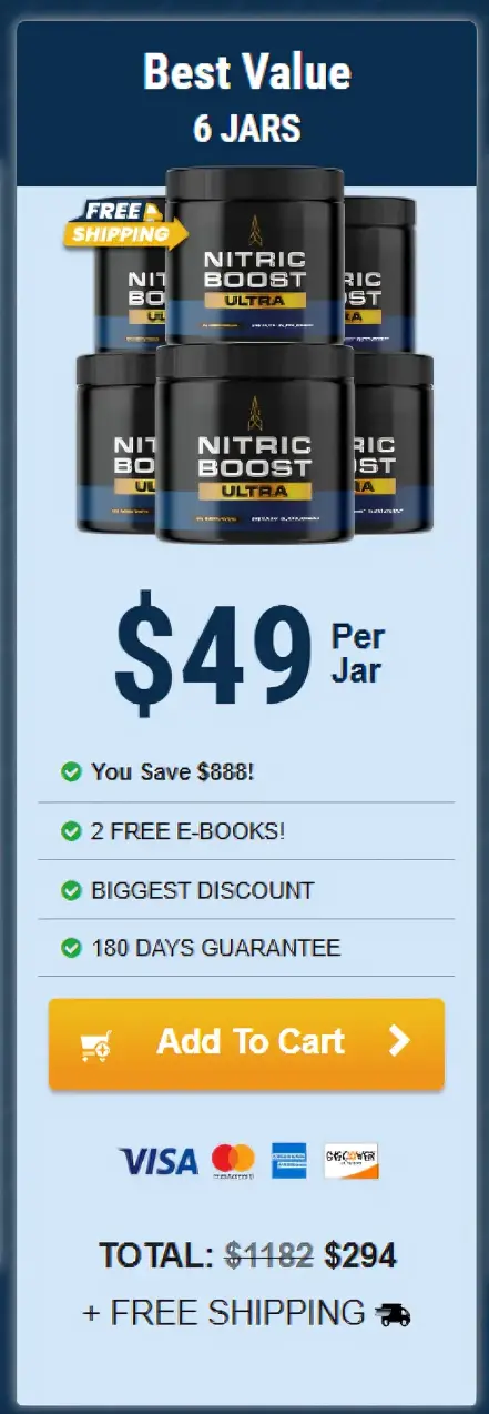 Nitric Boost Ultra 6 bottles